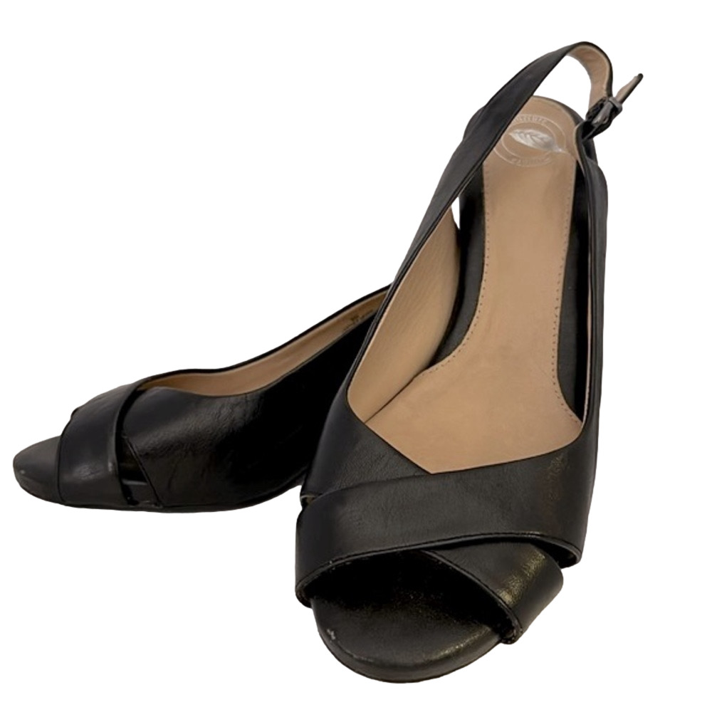 Nurture Leather Sling Back Comfort Heels Size 9 - GUC